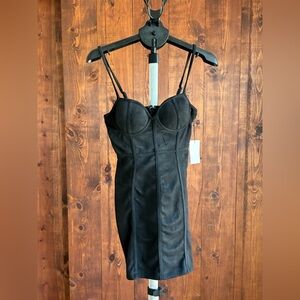 Iris Black Strapless Dress